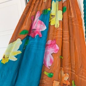 Gorgeous summer maxi dress- rich teal color!